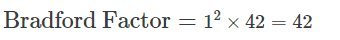 An Example of the Bradford Factor Formula