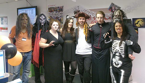 Vax's team certainly bought into their contact centre's Halloween plans