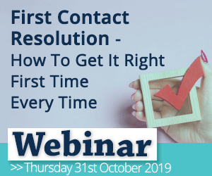 Webinar on First Contact Resolution - How to get it right first time everytime