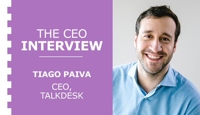 A thumbnail image of the CEO of Talkdesk, Tiago Paiva