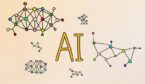 The word AI is surrounded by networks