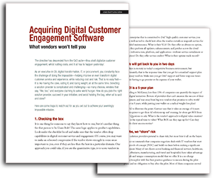 An egain whitepaper on acquiring digital customer engagement software