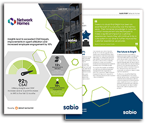 Sabio White Paper - network homes