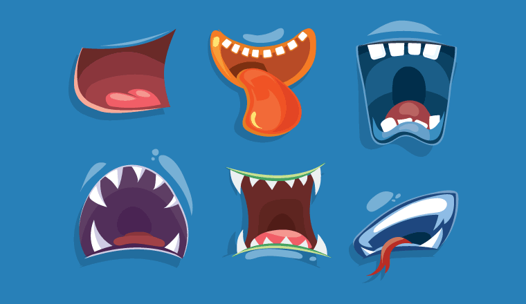 6 scary monster mouths