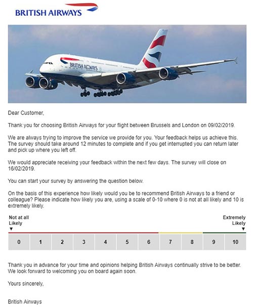 A photo of a BA confirmation email