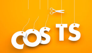 A picture of some scissors cutting the word "costs".