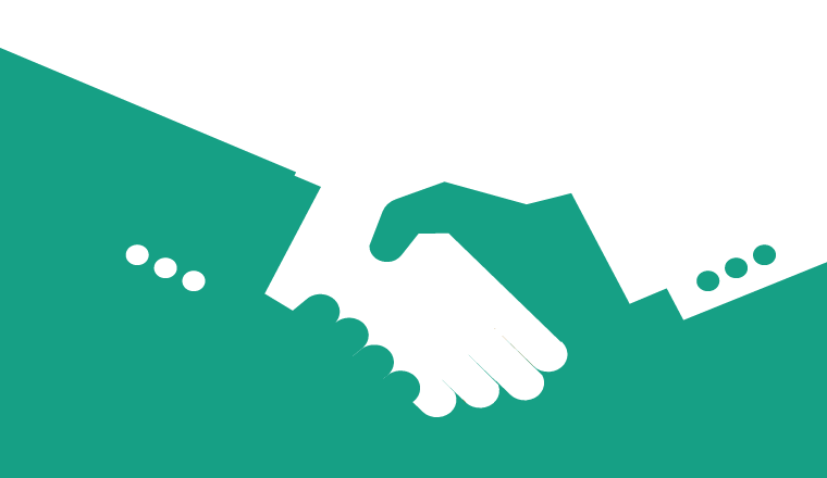 A picture of a handshake
