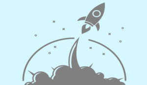 A picture of a rocket ship illustration