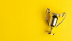 A picture of a small trophy