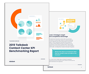 Talkdesk whitepaper on contact centre KPI benchmarking report