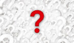 A red question mark is in front of many white question marks