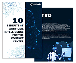 altitude whitepaper on the 10 benefits for ai in the contact centre