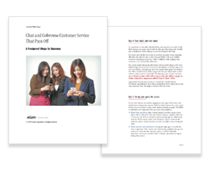 Egain white paper on chat and cobrowse customer service that pays off
