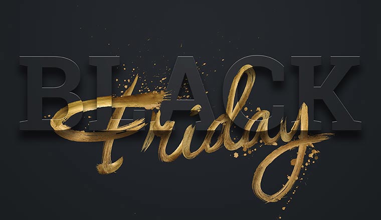 A picture of a Black Friday sign