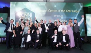 large contact centre of the year winners at ccnni awards