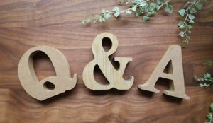 A photo of q&a letters