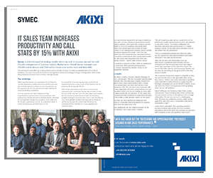 Akixi case study on IT sales team increases productivity and call stats 15% with akixi