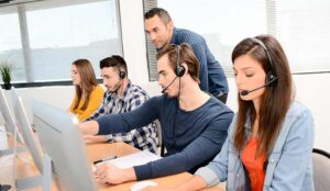 A picture of call centre agents
