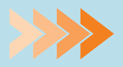 A picture of orange arrows