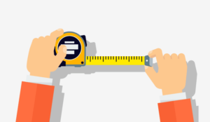 A picture of a measuring tape