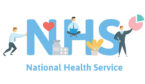 A picture that shows workers and the letters nhs