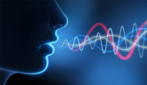 A picture of voice sound waves