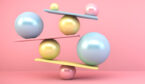 A picture of balancing balls