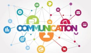 A picture of a communication icons