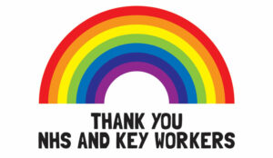 A picture of a rainbow for keyworkers