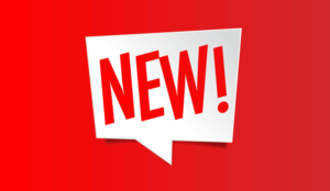 A picture of the word "new!" is a speech bubble