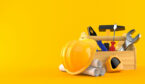 A photo of a toolbox