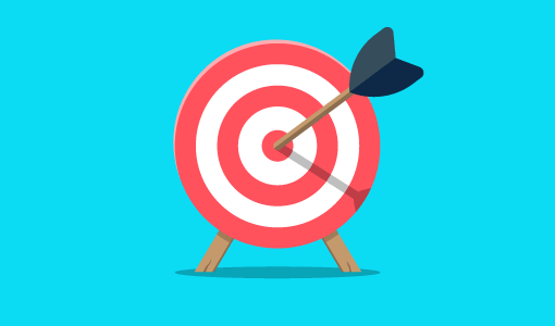 A picture of an archery target