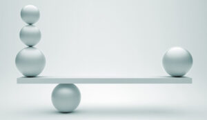 A picture of balance balls