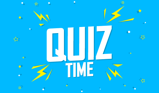 A picture of a quiz time poster