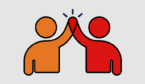 A picture of a high-five