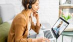 A picture of an agent on a zoom call