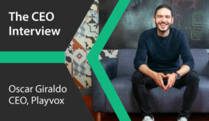 A photo of Oscar Giraldo, CEO of Playvox