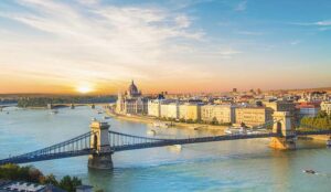 A photo of the Budapest skyline