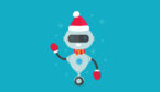 A picture of a festive chat bot