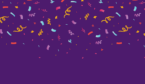 A picture of confetti