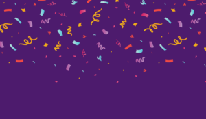 A picture of confetti