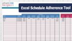 Excel Schedule Adherence Tool