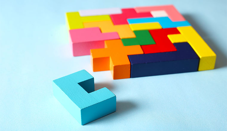 A picture of tetris blocks