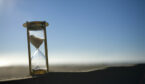 A photo of a sand timer