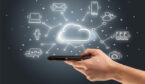 A picture of a mobile device and cloud technology systems