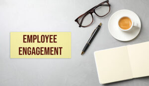 A photo of an employee engagement note