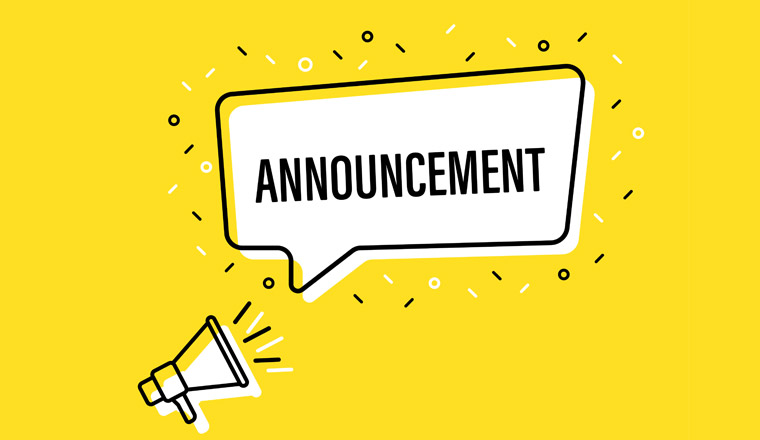 A photo of an announcement megaphone