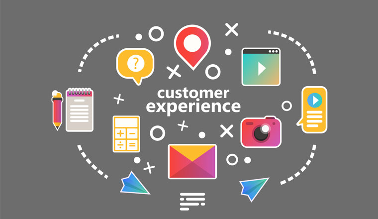 A picture of a customer experience infographic