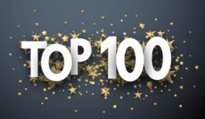 A top 100 sign