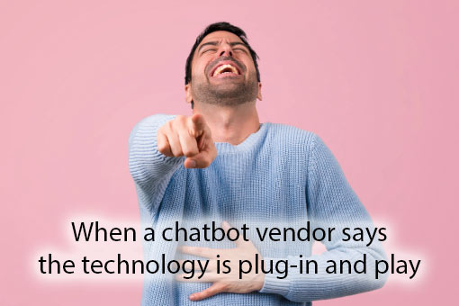 call centre meme about chatbots
